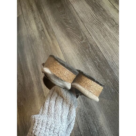 Birkenstock Buckley suede leather gray taupe slip on sandals size 38 - Picture 7 of 7